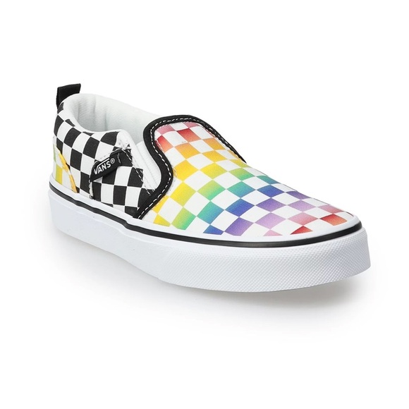 Vans Asher Rainbow Check Slip-On
Sneaker - Kids' NEW - Picture 1 of 3